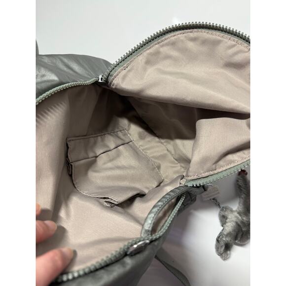 Kipling small backpack purse floral drawstring, 11x13x6, for both girls & women - Picture 8 of 9